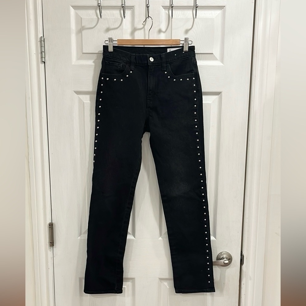 GAP 90s High Rise Black Studded Jeans - Picture 6 of 15